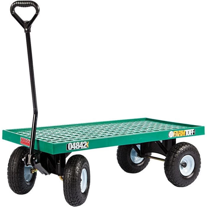 Farm Tuff Plastic Deck Wagon With Pneumatic Tires 3 Farm Tuff Plastic Deck Wagon With Pneumatic Tires