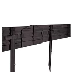 Permaloc Cleanline Aluminum Landscape Edging Black Duraflex - 240' Kit (15 16' Sections, Includes 75 Stakes)