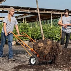 Leonard Ball Carts With Curved Lift, Pneumatic Tires -Garden Store 15cc 6