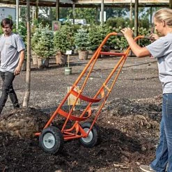 Leonard Ball Carts With Curved Lift, Pneumatic Tires -Garden Store 15cc 7