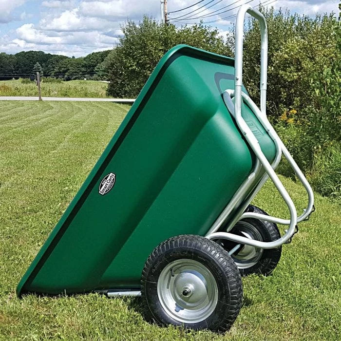 Muller's Original Smart Cart, Green 12 Cu. Ft. Tray With 16" Turf Wheels 4 Muller's Original Smart Cart, Green 12 Cu. Ft. Tray With 16" Turf Wheels - Image 2