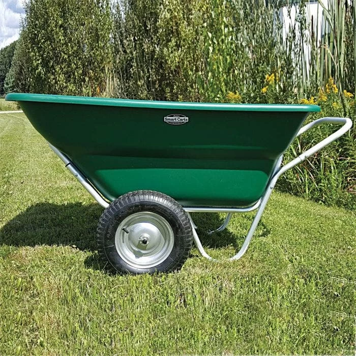 Muller's Original Smart Cart, Green 12 Cu. Ft. Tray With 16" Turf Wheels 3 Muller's Original Smart Cart, Green 12 Cu. Ft. Tray With 16" Turf Wheels