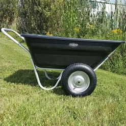 Muller's Original Smart Cart, Black 7 Cu. Ft. Tray With 16" Flat Free Wheels