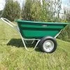 Muller's Original Smart Cart, Green 7 Cu. Ft. Tray With 16" Turf Wheels 2 Muller's Original Smart Cart, Green 7 Cu. Ft. Tray With 16" Turf Wheels -Garden Store 37gbt 3