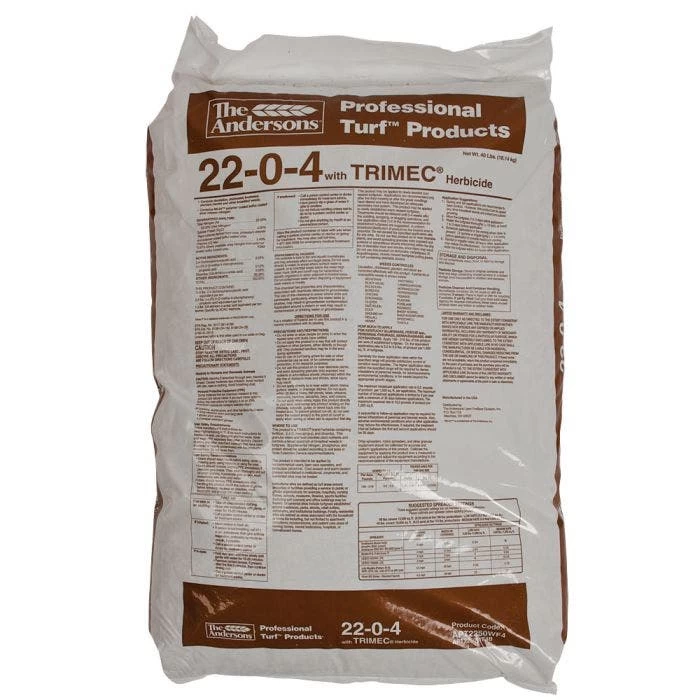 The Andersons 22-0-4 Turf Fertilizer With Trimec Post-Emergent Herbicide, 40lb Bag 4 The Andersons 22-0-4 Turf Fertilizer With Trimec Post-Emergent Herbicide, 40lb Bag - Image 2