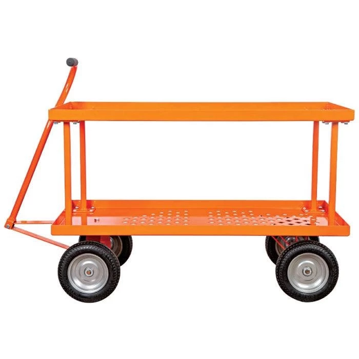 Leonard 2-Foot By 4-Foot Pull-Style Nursery Cart With 18-Inch Shelf 4 Leonard 2-Foot By 4-Foot Pull-Style Nursery Cart With 18-Inch Shelf - Image 2