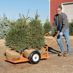 Leonard Flatbed 2-Wheel Nursery Cart, 2ft X 4ft Low Deck, 850 Lb Capacity -Garden Store f2448lw 7 1