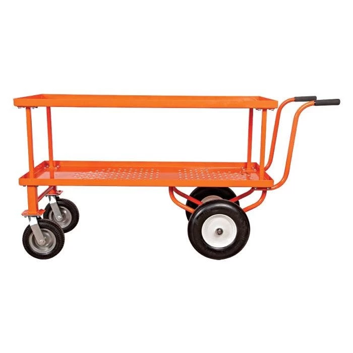 Leonard 2-Foot By 5-Foot Push-Style Nursery Cart With 18-Inch Shelf 4 Leonard 2-Foot By 5-Foot Push-Style Nursery Cart With 18-Inch Shelf - Image 2