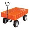 Leonard Orange Utility Wagon, Flat Free Tires 2 Leonard Orange Utility Wagon, Flat Free Tires -Garden Store fgw45