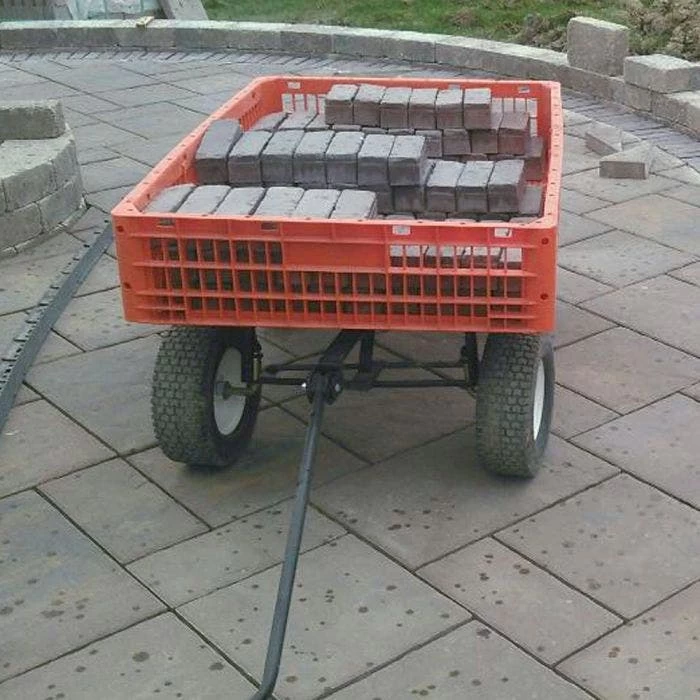 Leonard Orange Utility Wagon, Flat Free Tires 9 Leonard Orange Utility Wagon, Flat Free Tires - Image 7