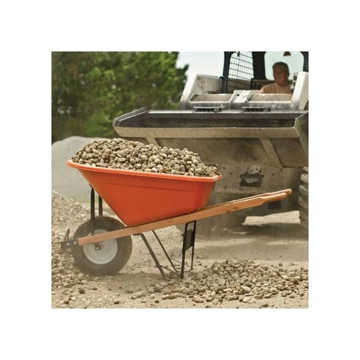 Leonard 6-Cubic-Foot Capacity Poly Tray Wheelbarrow With Flat-Free Tire 8 Leonard 6-Cubic-Foot Capacity Poly Tray Wheelbarrow With Flat-Free Tire - Image 6