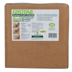 Grotab 3-in-1 Premium Plant Starter (12-8-4), 1500 Tabs