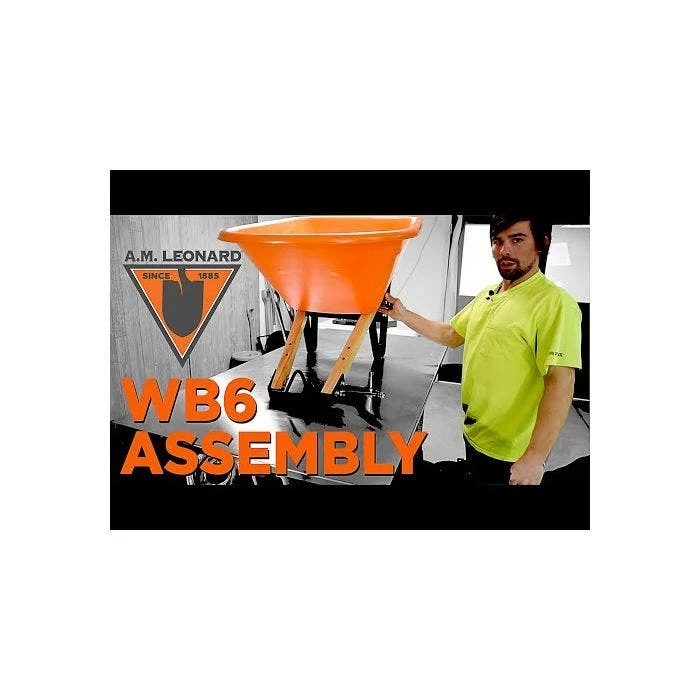 Leonard 2 Wheeled 10 Cubic Foot Capacity Poly Tray Wheelbarrows 9 Leonard 2 Wheeled 10 Cubic Foot Capacity Poly Tray Wheelbarrows - Image 7