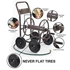 Liberty Garden Hose Wagon With Flat Free Tires, 250ft Capacity 9 Liberty Garden Hose Wagon With Flat Free Tires, 250ft Capacity -Garden Store hw250ff callouts