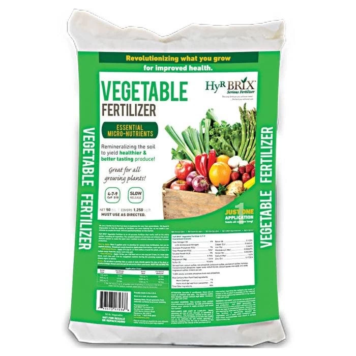 HyR BRIX Vegetable Fertilizer, 45-Pound Bag 3 HyR BRIX Vegetable Fertilizer, 45-Pound Bag