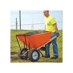 Leonard 2 Wheeled 10 Cubic Foot Capacity Poly Tray Wheelbarrows 12 Leonard 2 Wheeled 10 Cubic Foot Capacity Poly Tray Wheelbarrows -Garden Store vp wb10 3