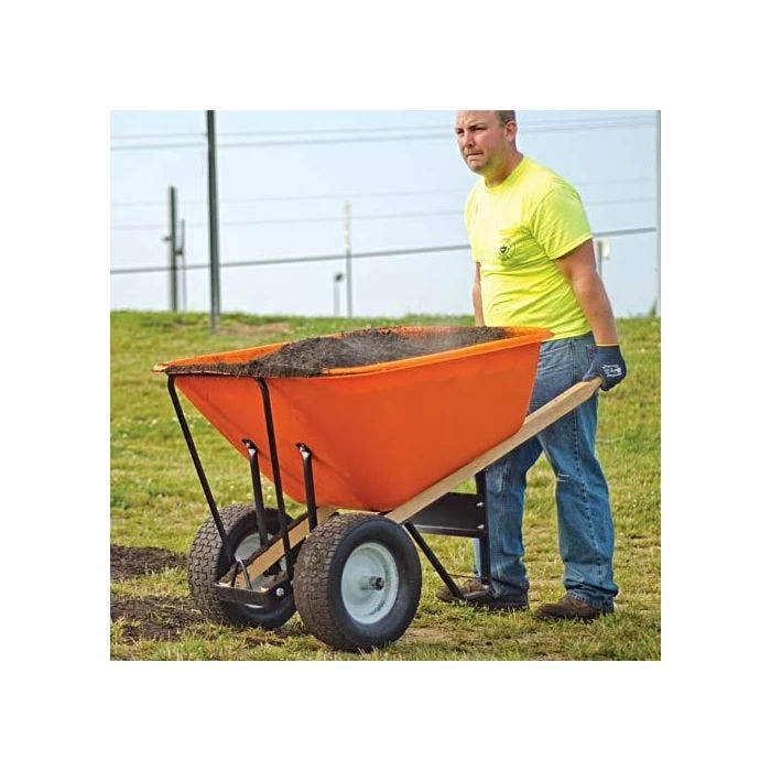 Leonard 2 Wheeled 10 Cubic Foot Capacity Poly Tray Wheelbarrows 6 Leonard 2 Wheeled 10 Cubic Foot Capacity Poly Tray Wheelbarrows - Image 4