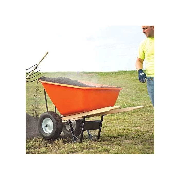 Leonard 2 Wheeled 10 Cubic Foot Capacity Poly Tray Wheelbarrows 7 Leonard 2 Wheeled 10 Cubic Foot Capacity Poly Tray Wheelbarrows - Image 5