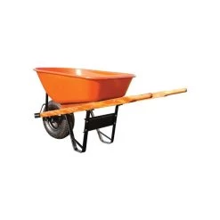 Leonard 6 Cubic Foot Capacity Steel Tray Wheelbarrows -Garden Store vp wbx 2